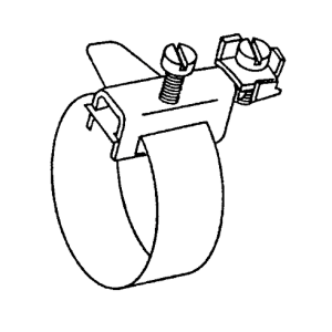 Jordbåndklemme 3/8-4"