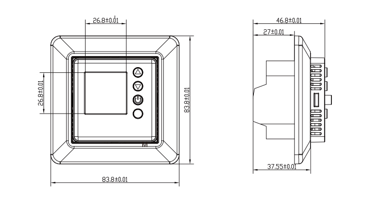 Ariteco Termostat Digital T60 Sort - Bilde 2