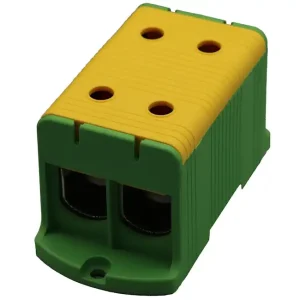 Kobl.klemme Al-Cu 240mm² dobbel gul-grønn