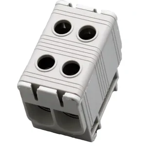 Kobl.klemme Al Cu 50mm² dobbel gråKobl.klemme AlCu 50mm² dobbel grå