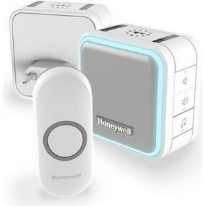 Honeywell Trådløs Dørklokke Med 1 Plug-in + 1 Bærbar Mottaker