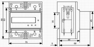 Kwh Måler 2-pol, It/tn Nett 50a - Bilde 2