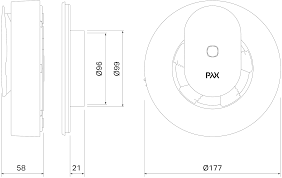 Pax Baderomsvifte Med Appstyring Calima - Bilde 2